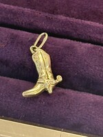 Vintage & Occasion Geelgouden Bedel cowboy laarsje 14k