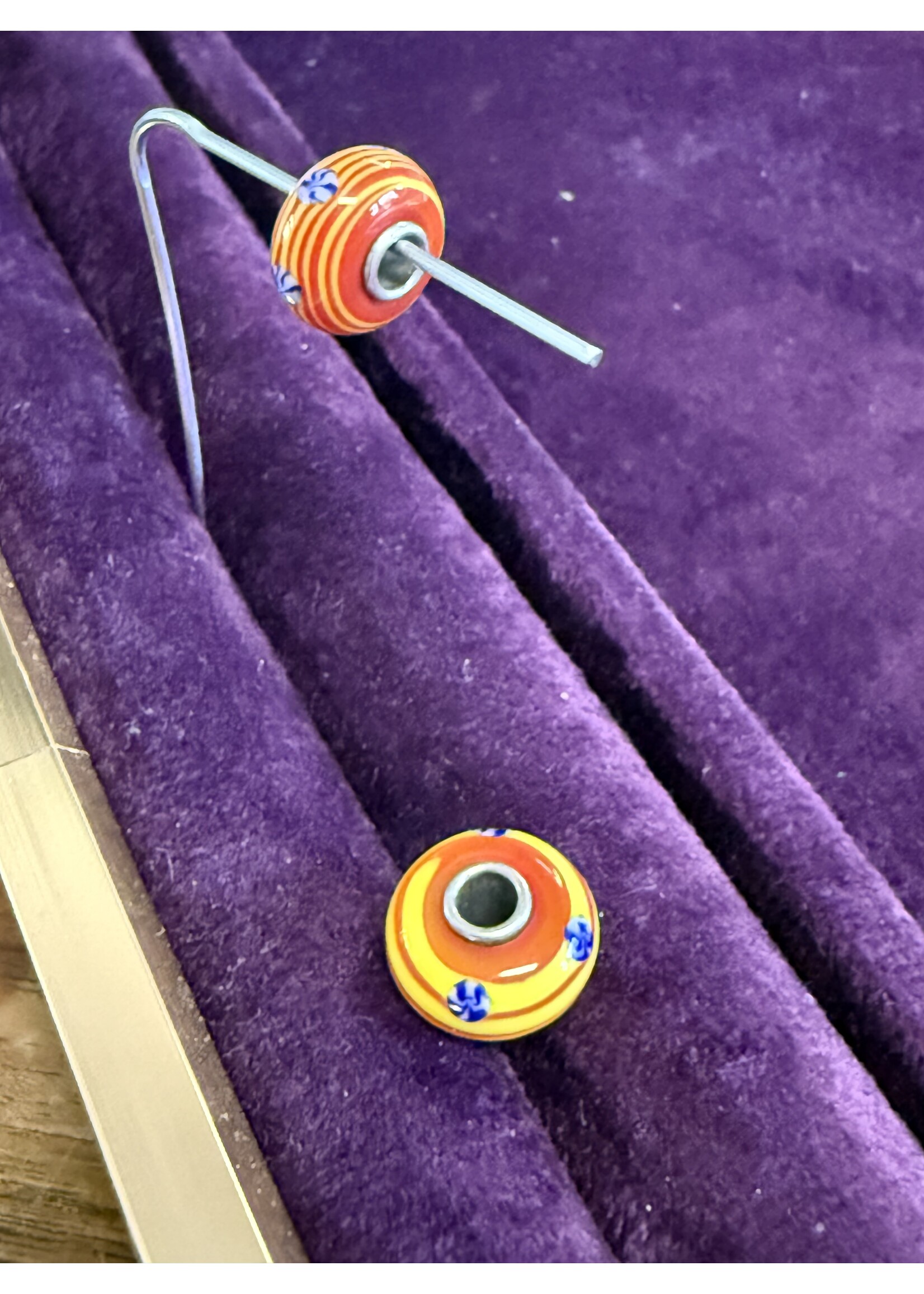 Trollbeads Trollbeads - Muranoglas - Rood / Geel / Blauw