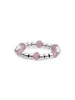 Sparkling Jewels KRALEN RING FACET ROUNDEL PINK OPALITE