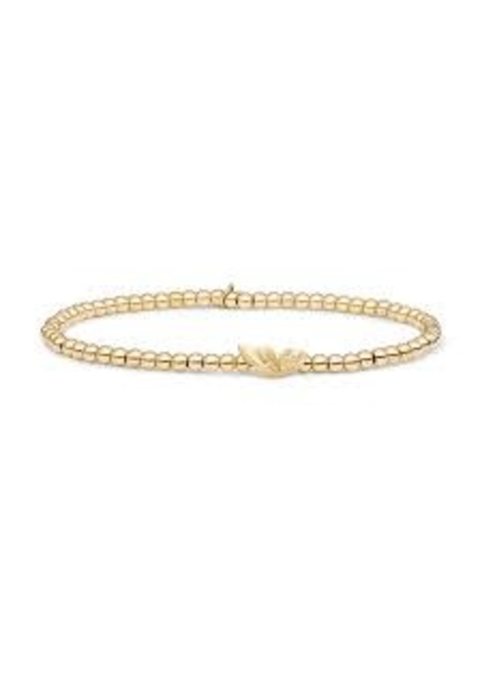 Sparkeling Jewels SPARKLING JEWELS ARMBAND BUTTERFLY GOLD SB-G-3MM-BF
