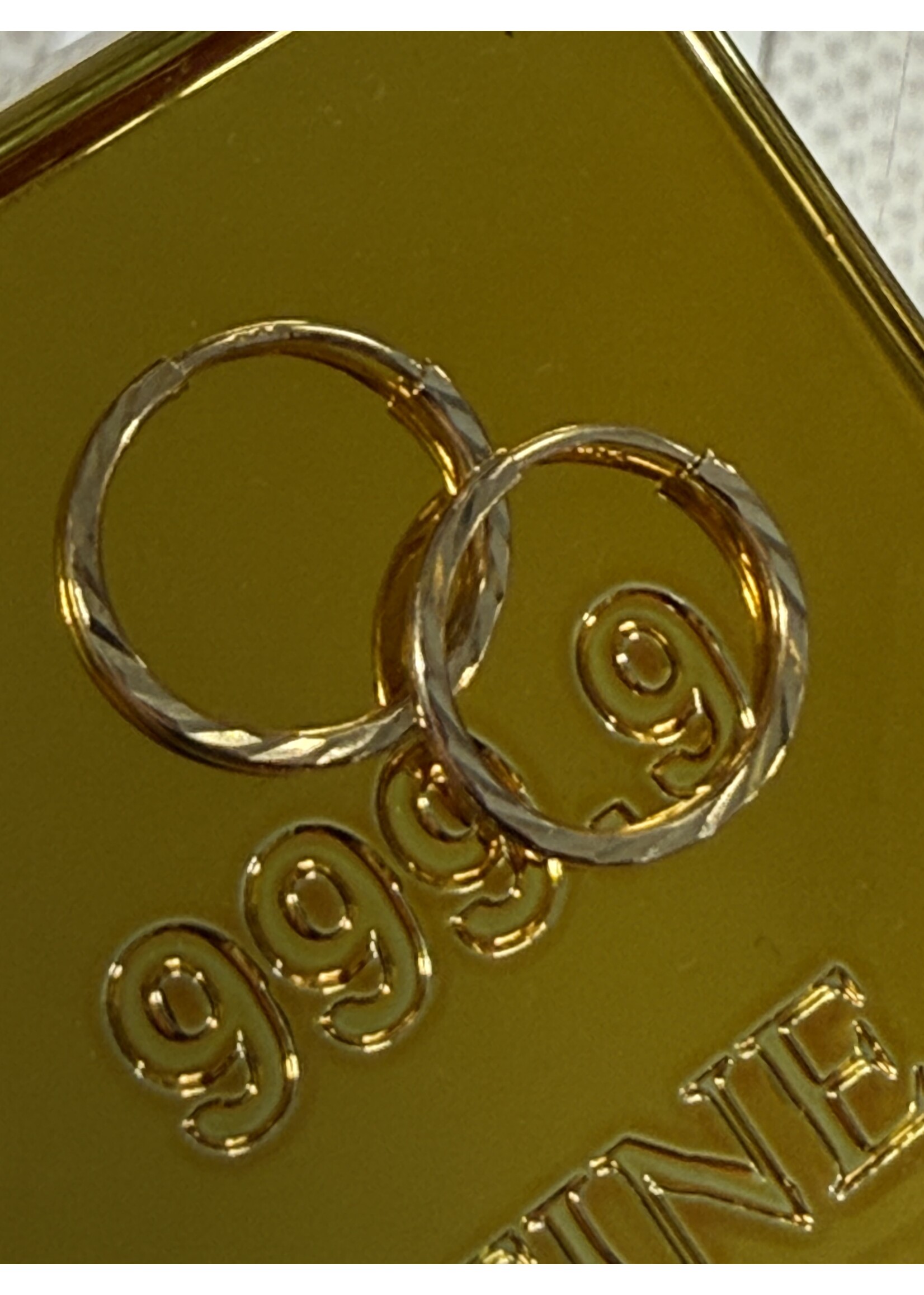 Vintage & Occasion Geelgouden oorringen 14k gediamanteerd