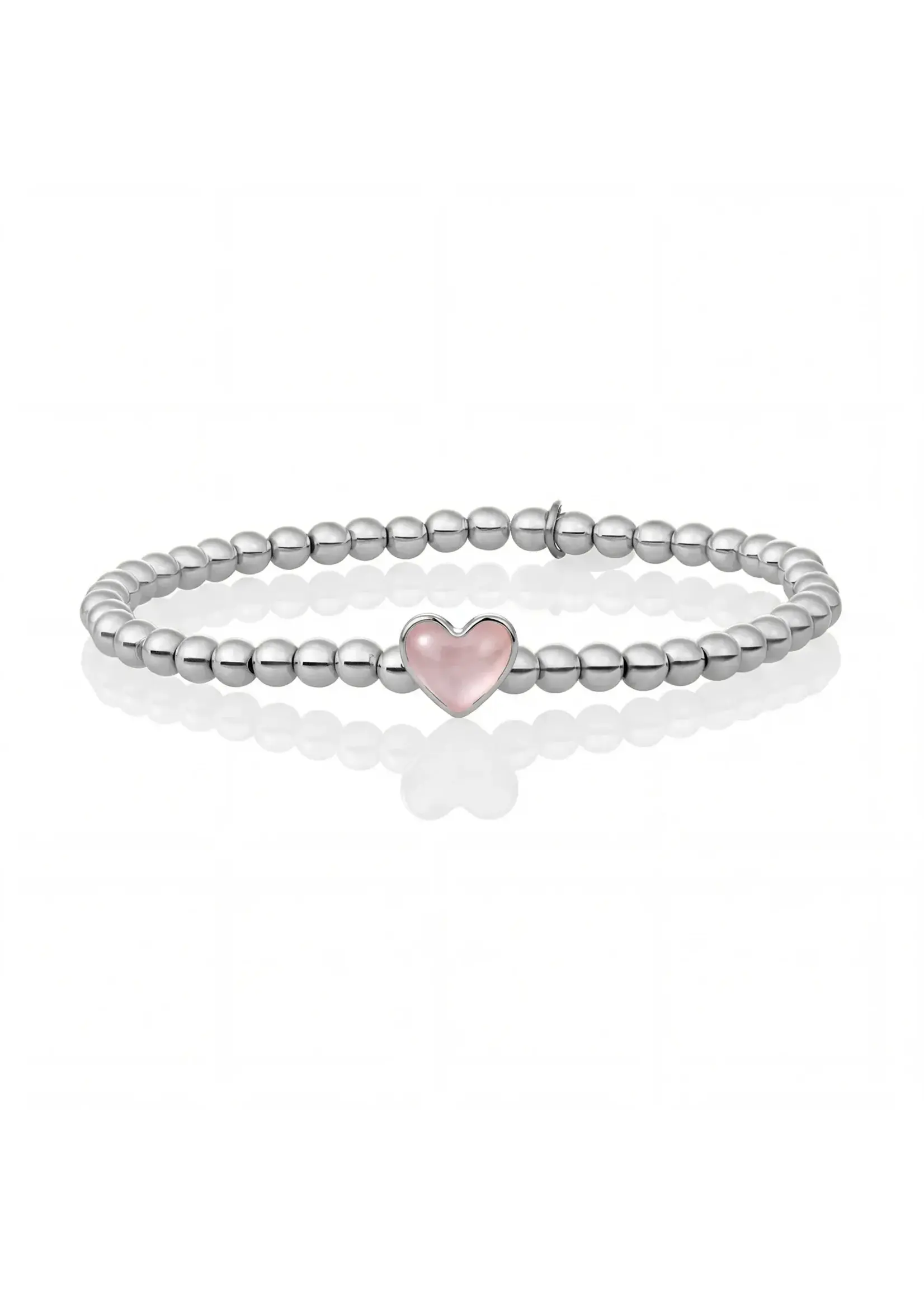 Sparkeling Jewels Limited Mom Armband Pink Opalite Rhodium Plated