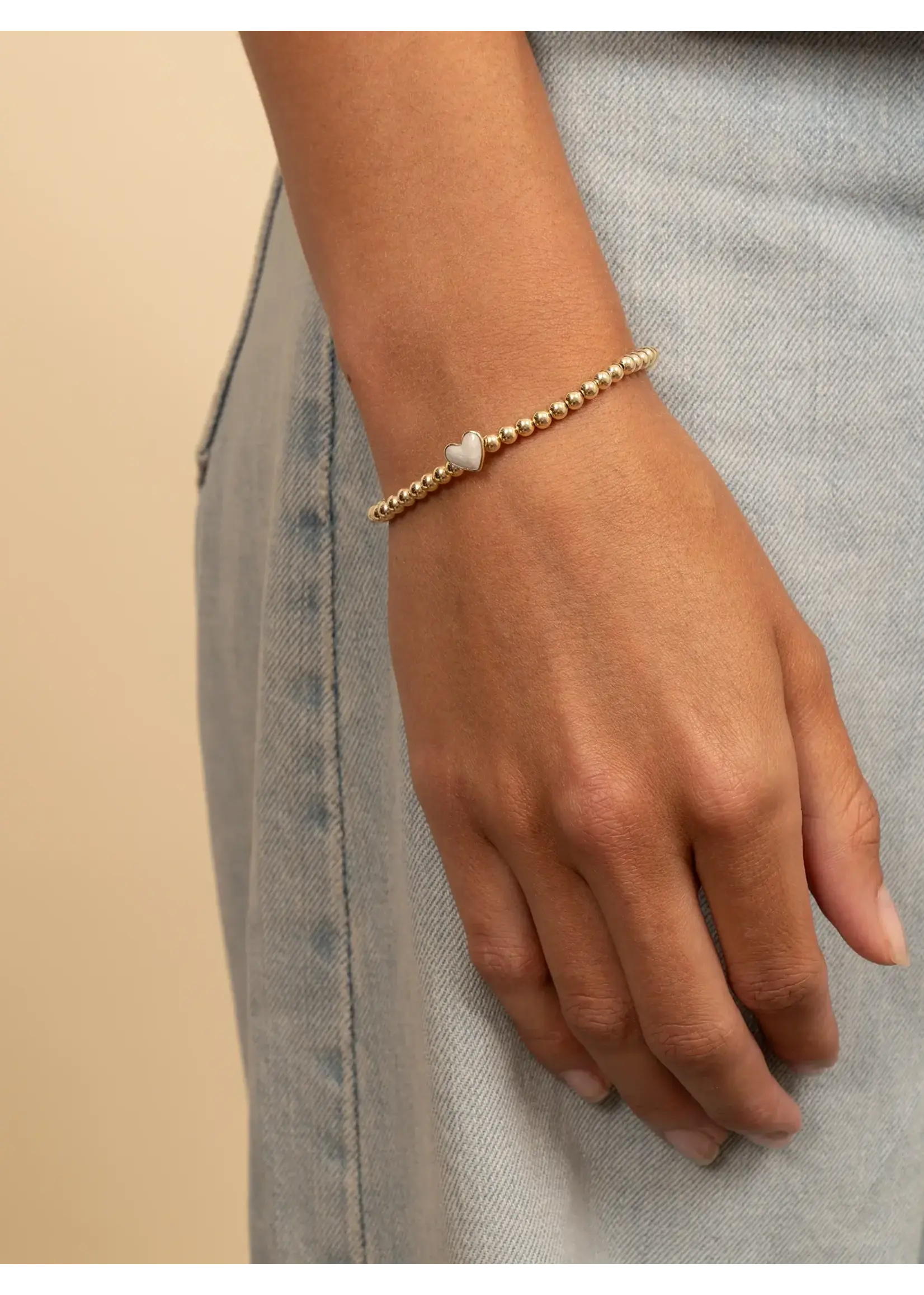 Sparkeling Jewels Limited Mom Armband Pearl Emaille Gold Plated