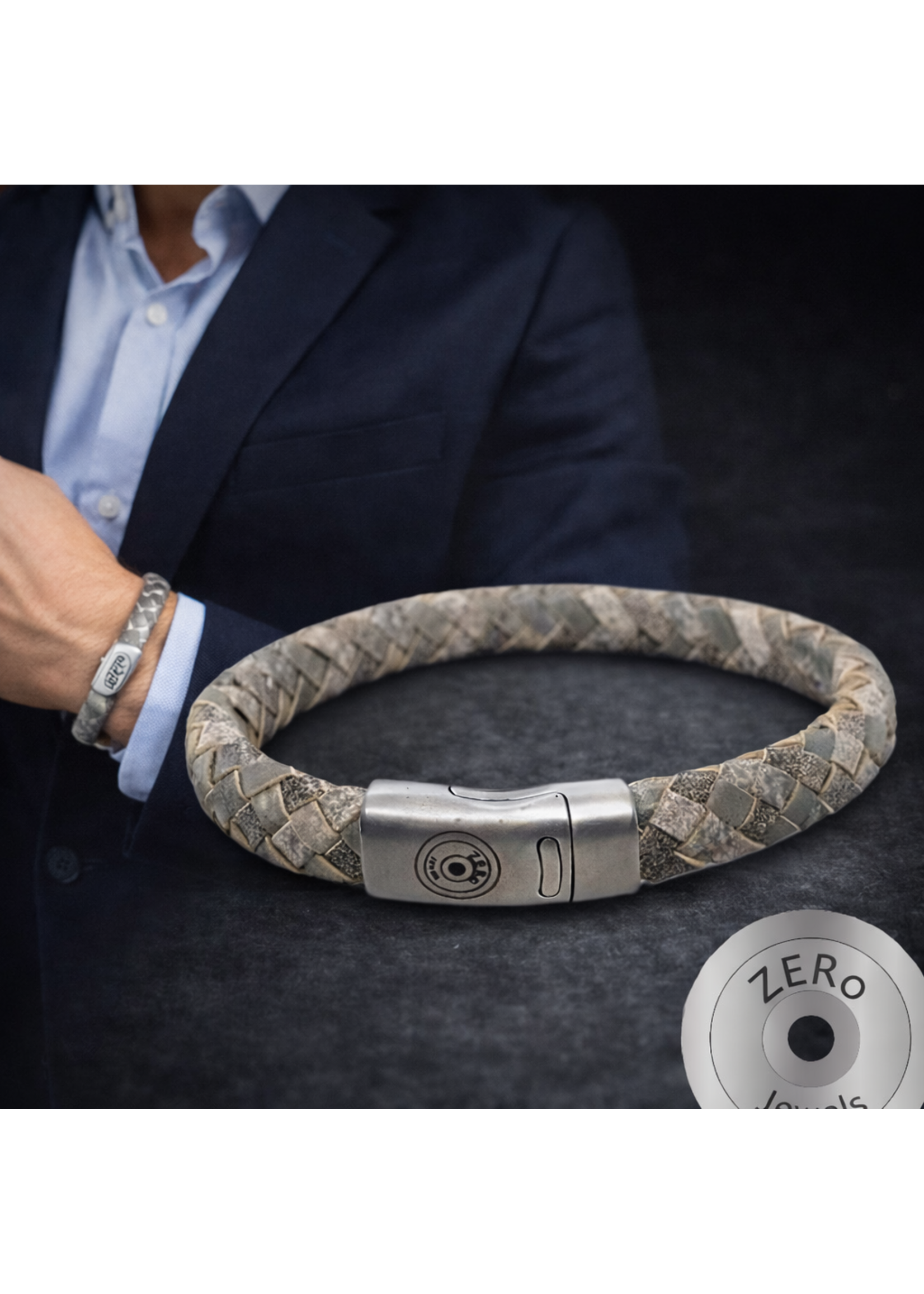 Zero Jewels Zero Jewels Monaco armband gemêleerd grijs