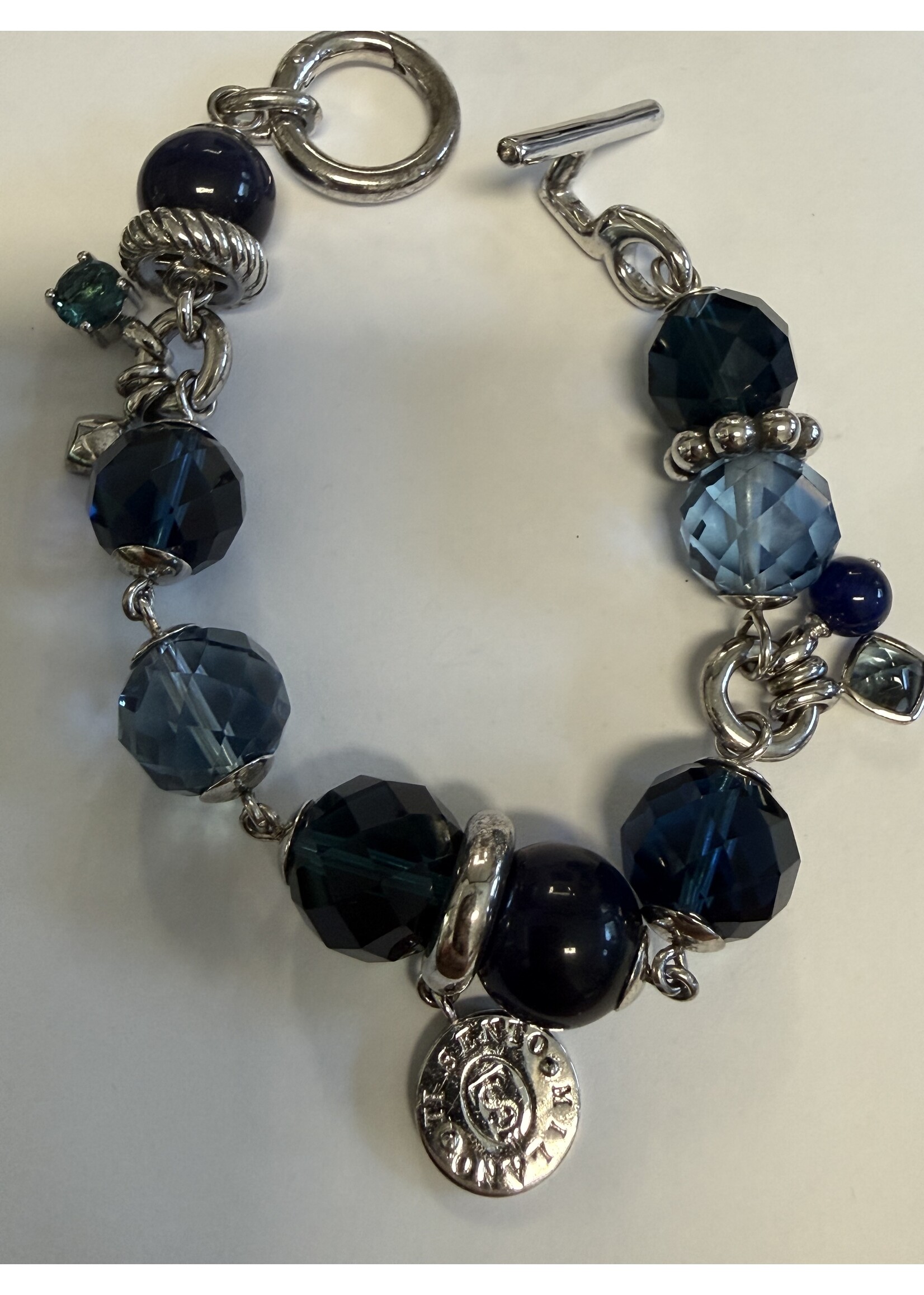 Vintage & Occasion Ti Sento armband met blauwe stenen - lengte