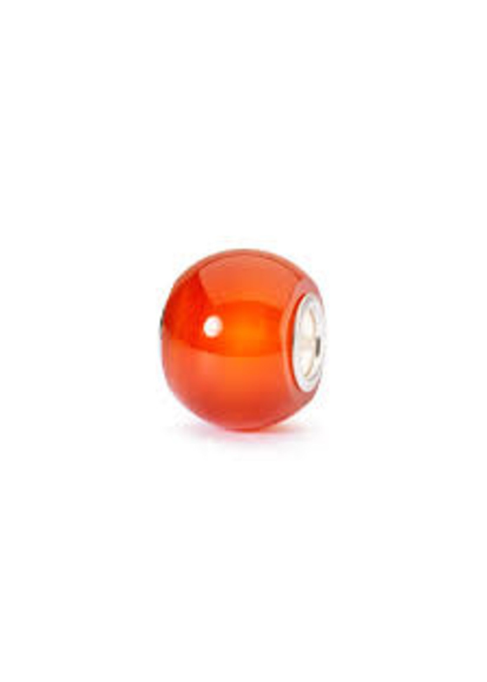 Vintage & Occasion Trollbeads Rode onyx, rond TSTBE-00023