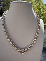 Vintage & Occasion Zilveren jasseron collier lengte