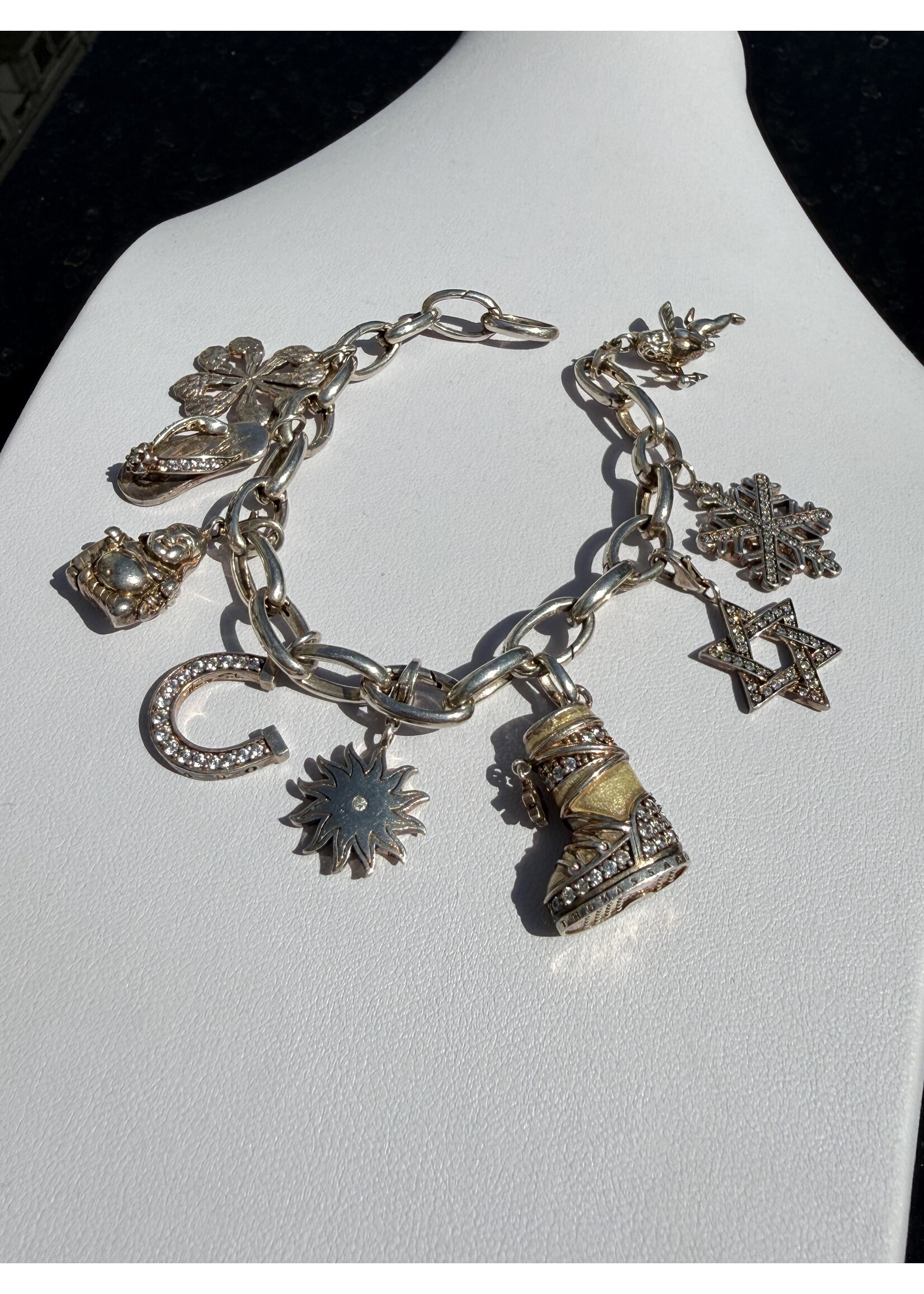 Vintage & Occasion Volle thomas Sabo armband met diverse bedels