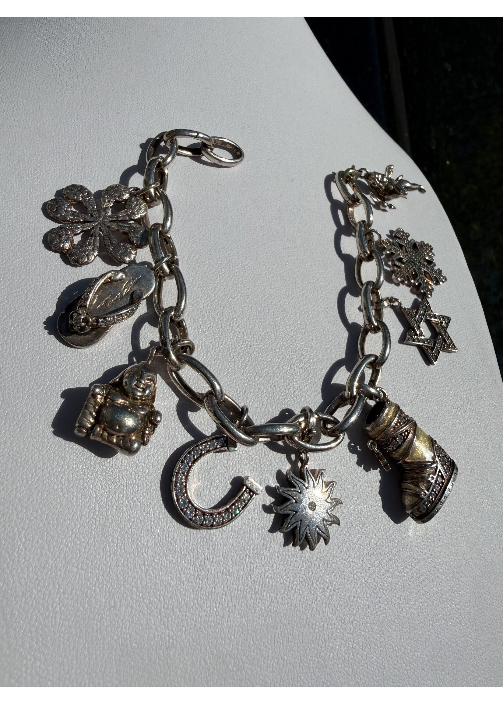 Vintage & Occasion Volle thomas Sabo armband met diverse bedels