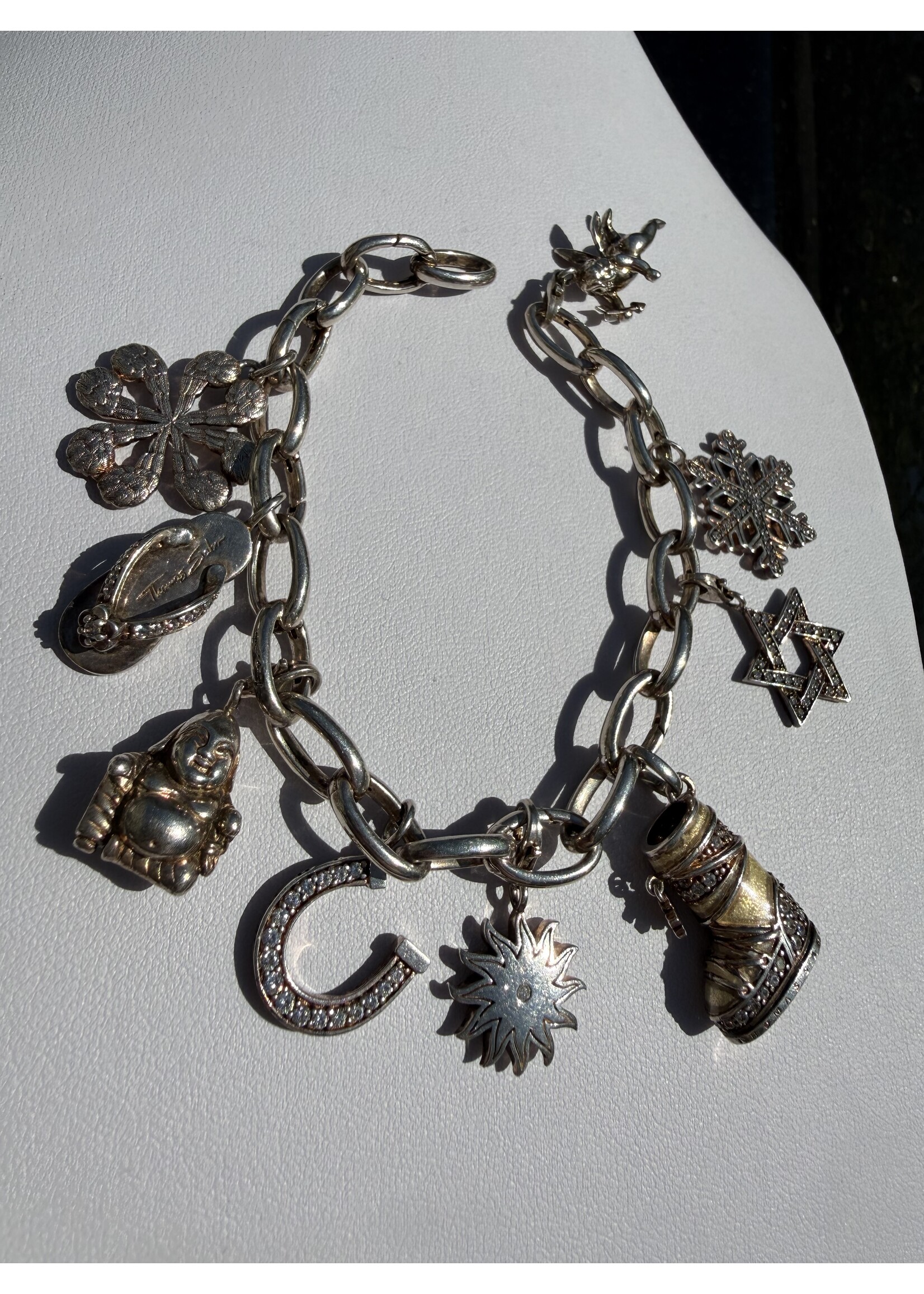 Vintage & Occasion Volle thomas Sabo armband met diverse bedels