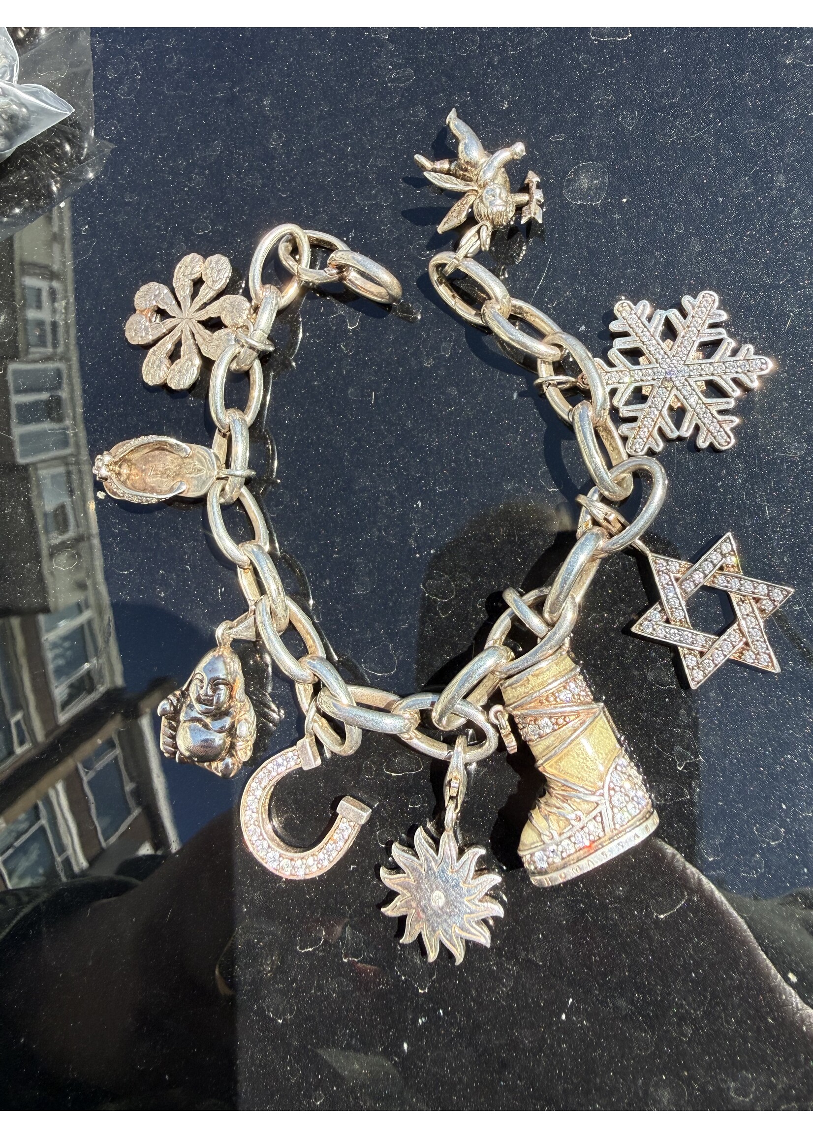 Vintage & Occasion Volle thomas Sabo armband met diverse bedels