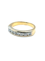 Vintage & Occasion Occasion gouden 18K rijring met & diamanten 0.70ct