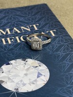 Vintage & Occasion 18 Karaat Witgouden Briljant & Baguette Ring | Maat 17