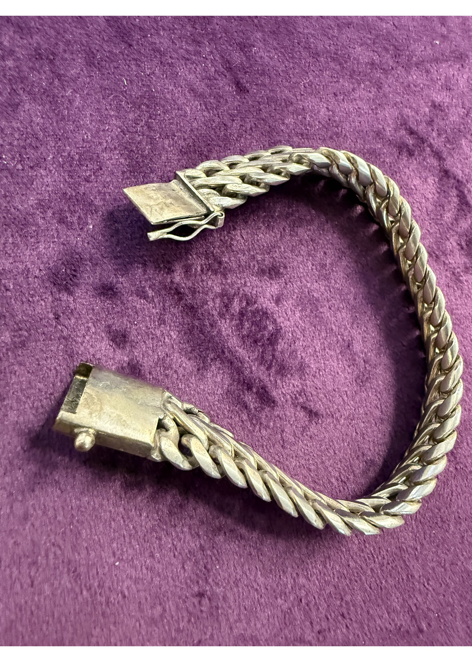 Vintage & Occasion zilveren schakelarmband grove schakel