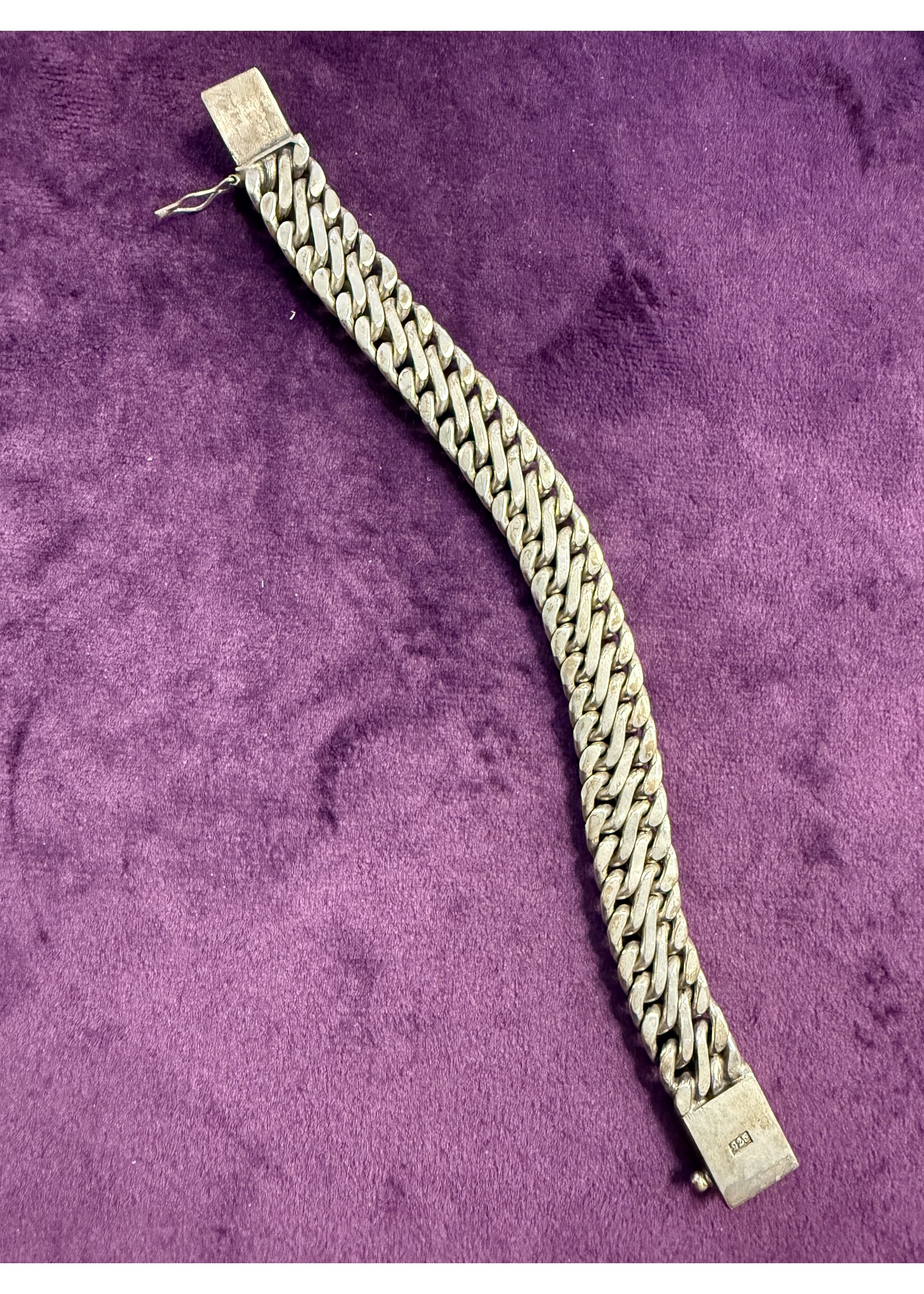 Vintage & Occasion zilveren schakelarmband grove schakel