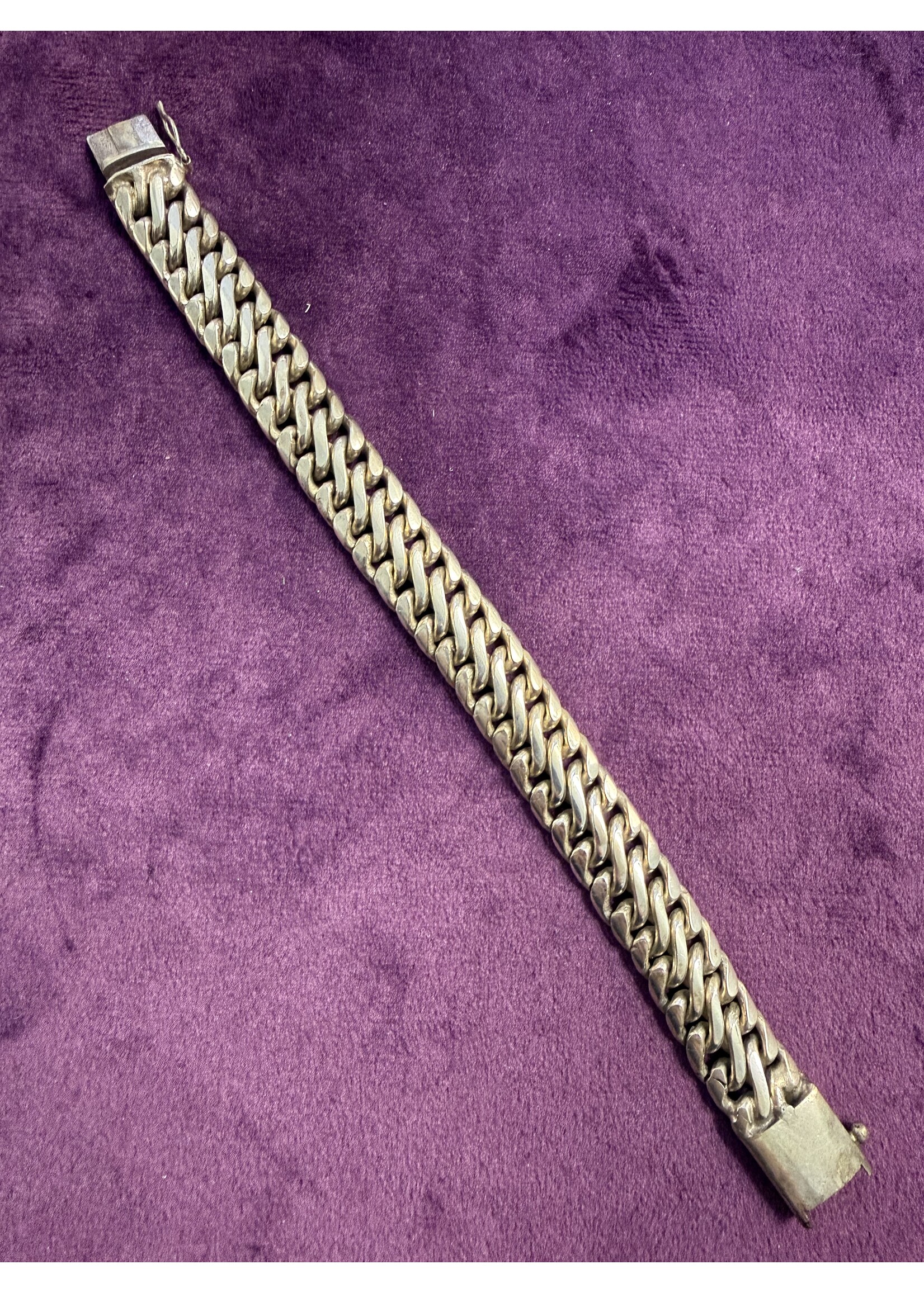 Vintage & Occasion zilveren schakelarmband grove schakel