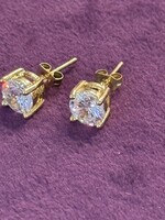 Cataleya jewels Solitair oorknoppen 7mm goudkleur