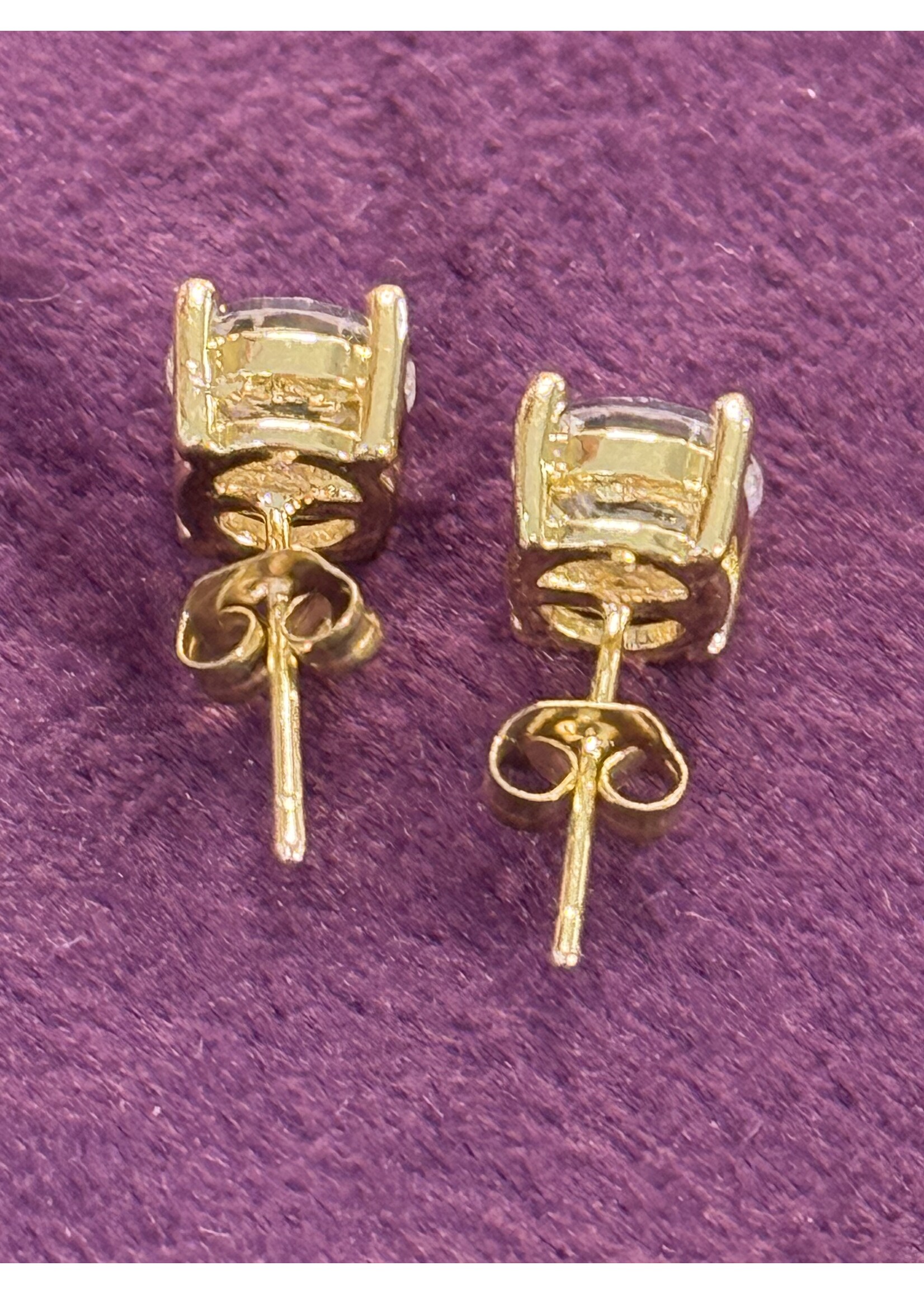 Cataleya jewels Solitair oorknoppen 7mm goudkleur