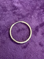 Vintage & Occasion Goud op zilver enkele oorring ronde buis 24mm 1.5