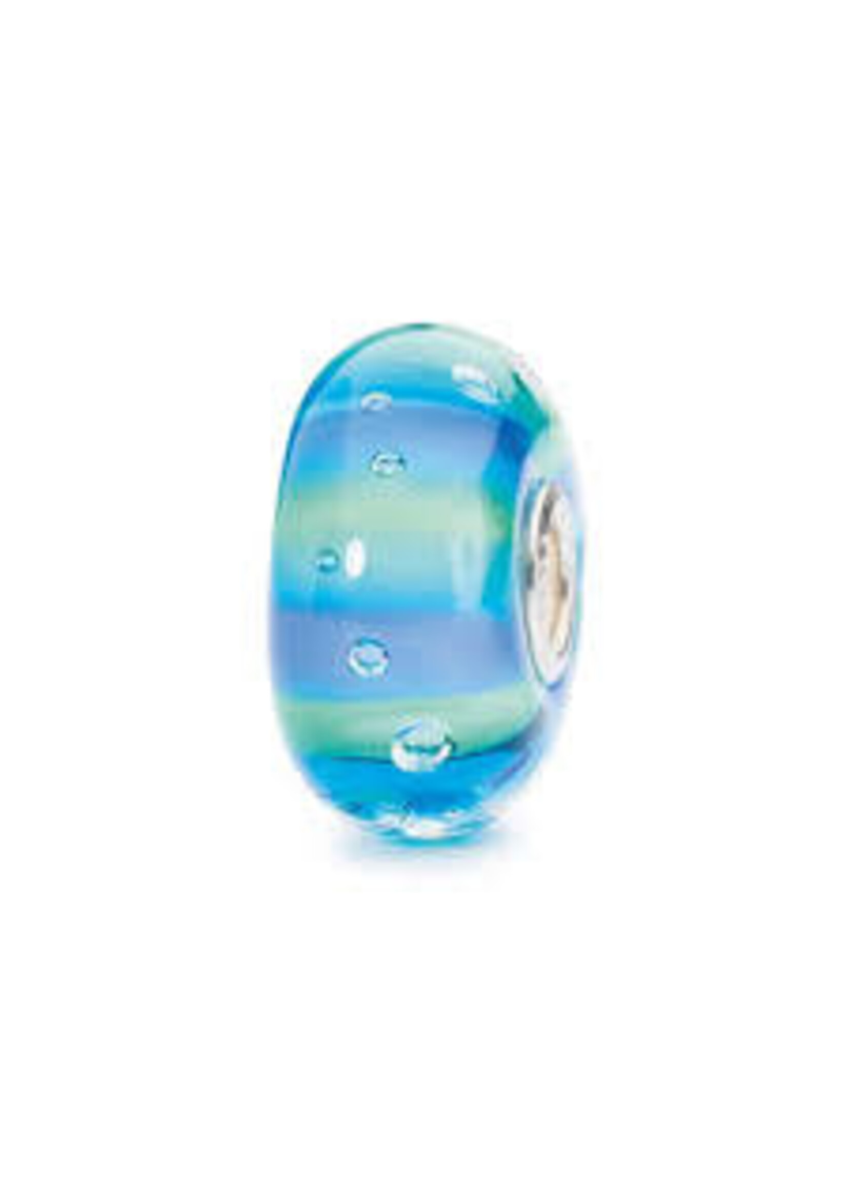 Trollbeads TROLLBEADS Seabed Stripe Bead TGLBE - 10194 Charm Glass Bead