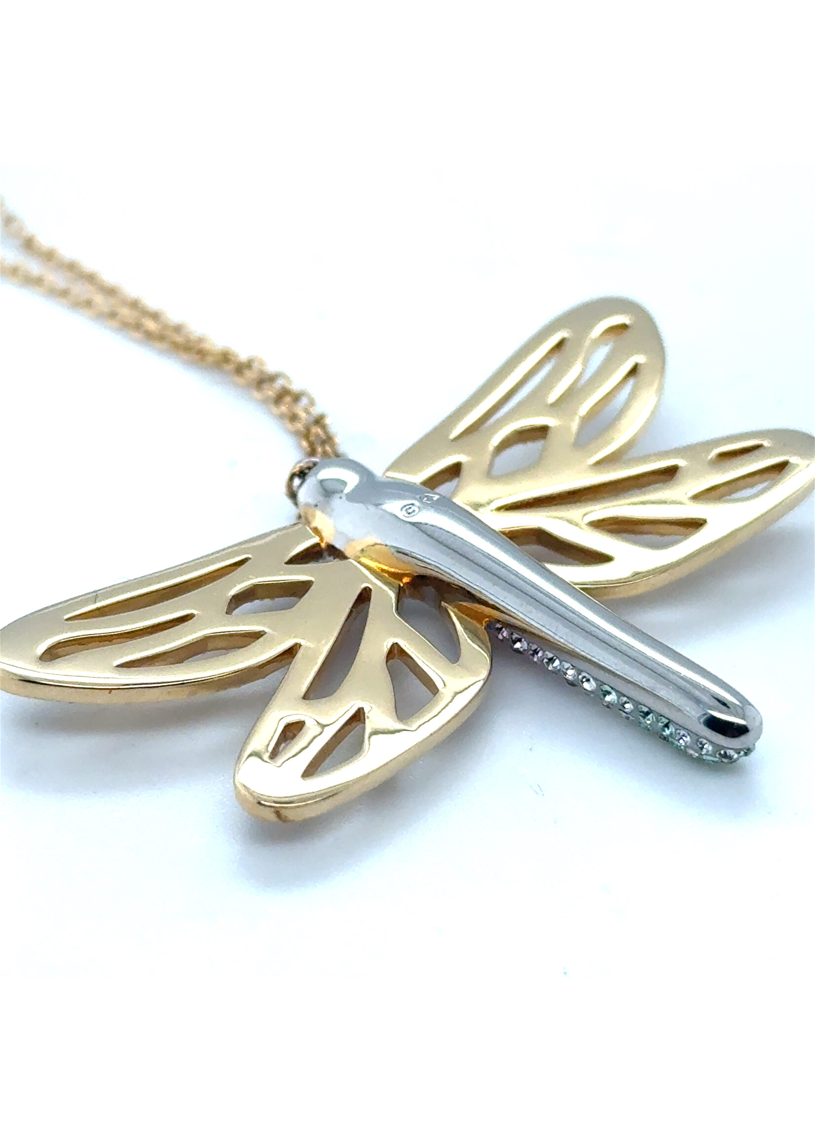 Vintage & Occasion Swarovski collier met vlinder - lengte collier