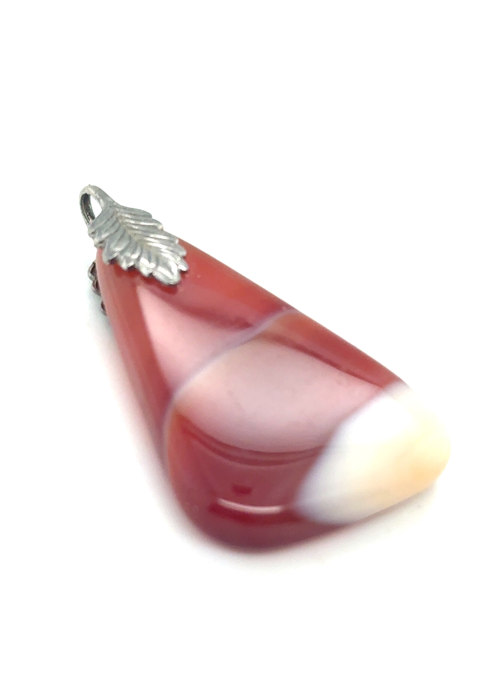 Vintage & Occasion Carneol edelsteen met edelstalen hanger
