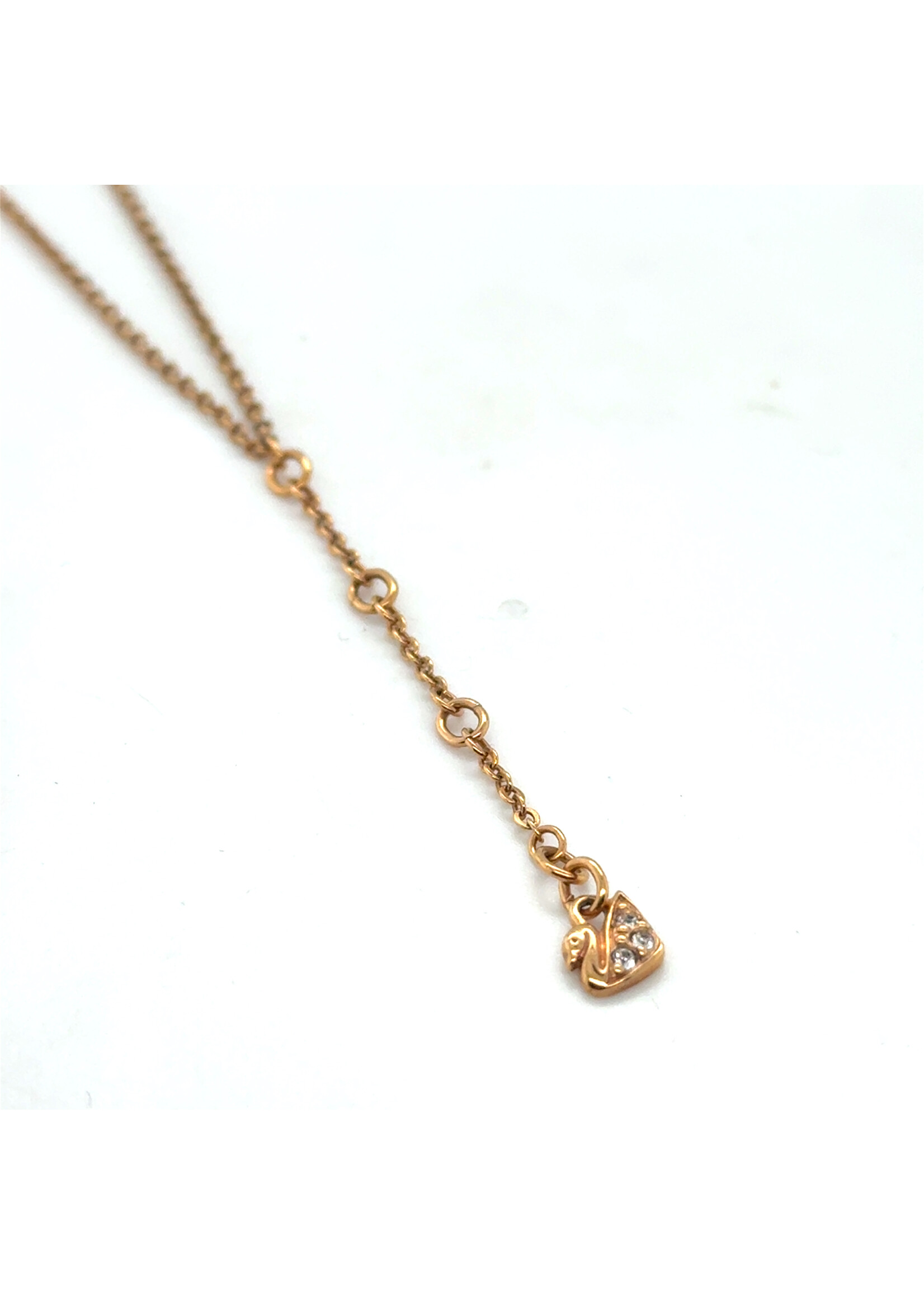 Vintage & Occasion Swarovksi collier met zwaantje