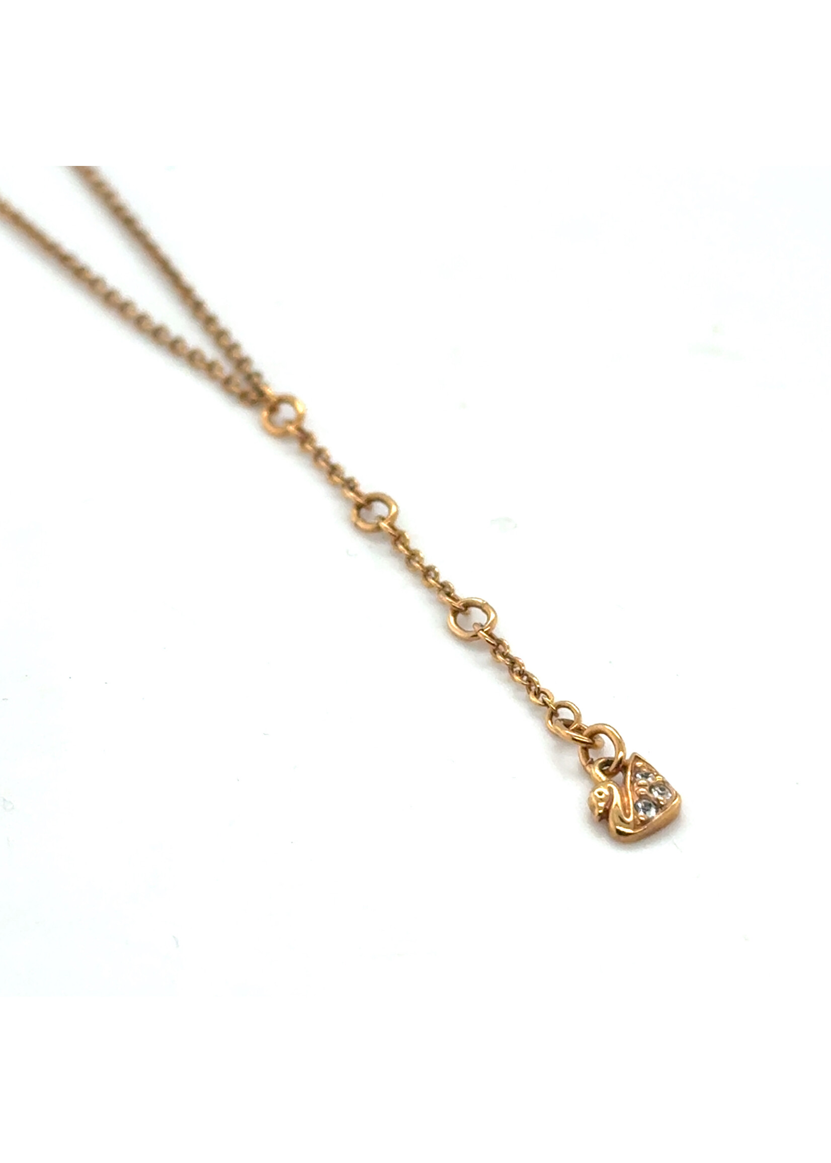 Vintage & Occasion Swarovksi collier met zwaantje