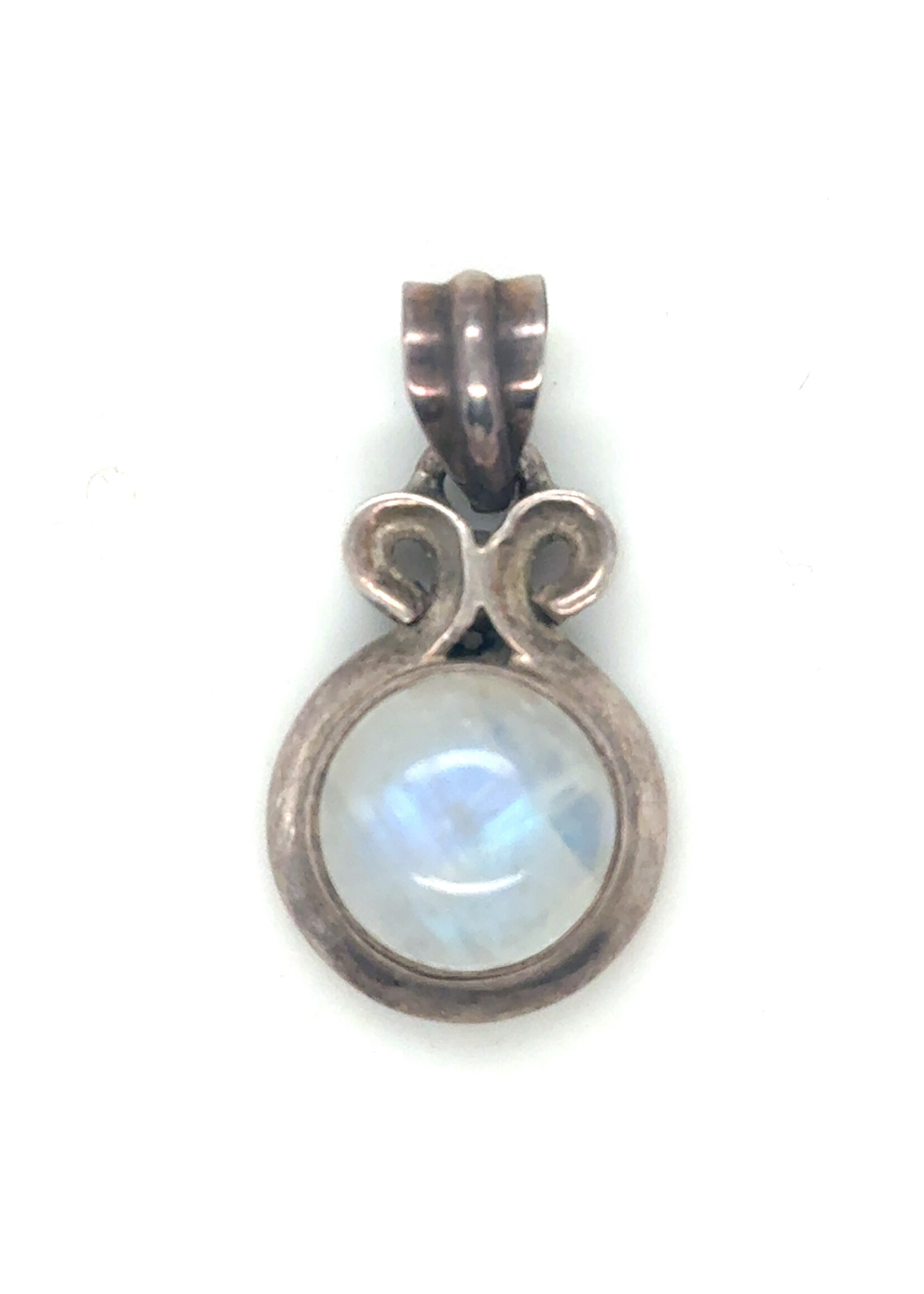 Vintage & Occasion Zilveren  925 hanger met ronde maansteen