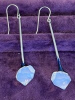 Vintage & Occasion Ocassion swarovski oorhangers met witte steen