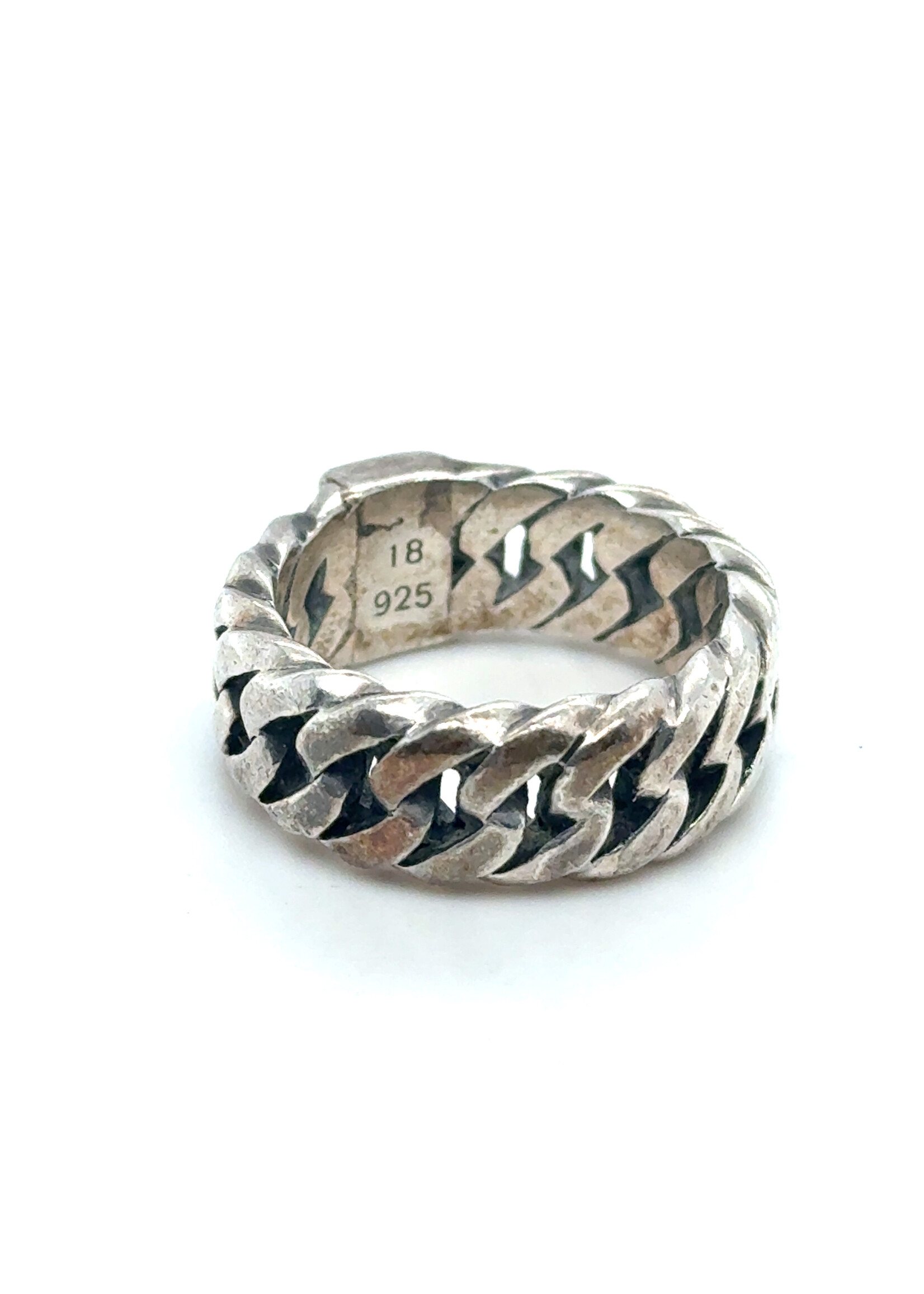 Vintage & Occasion Zilveren ring buddha to buddha - maat 18