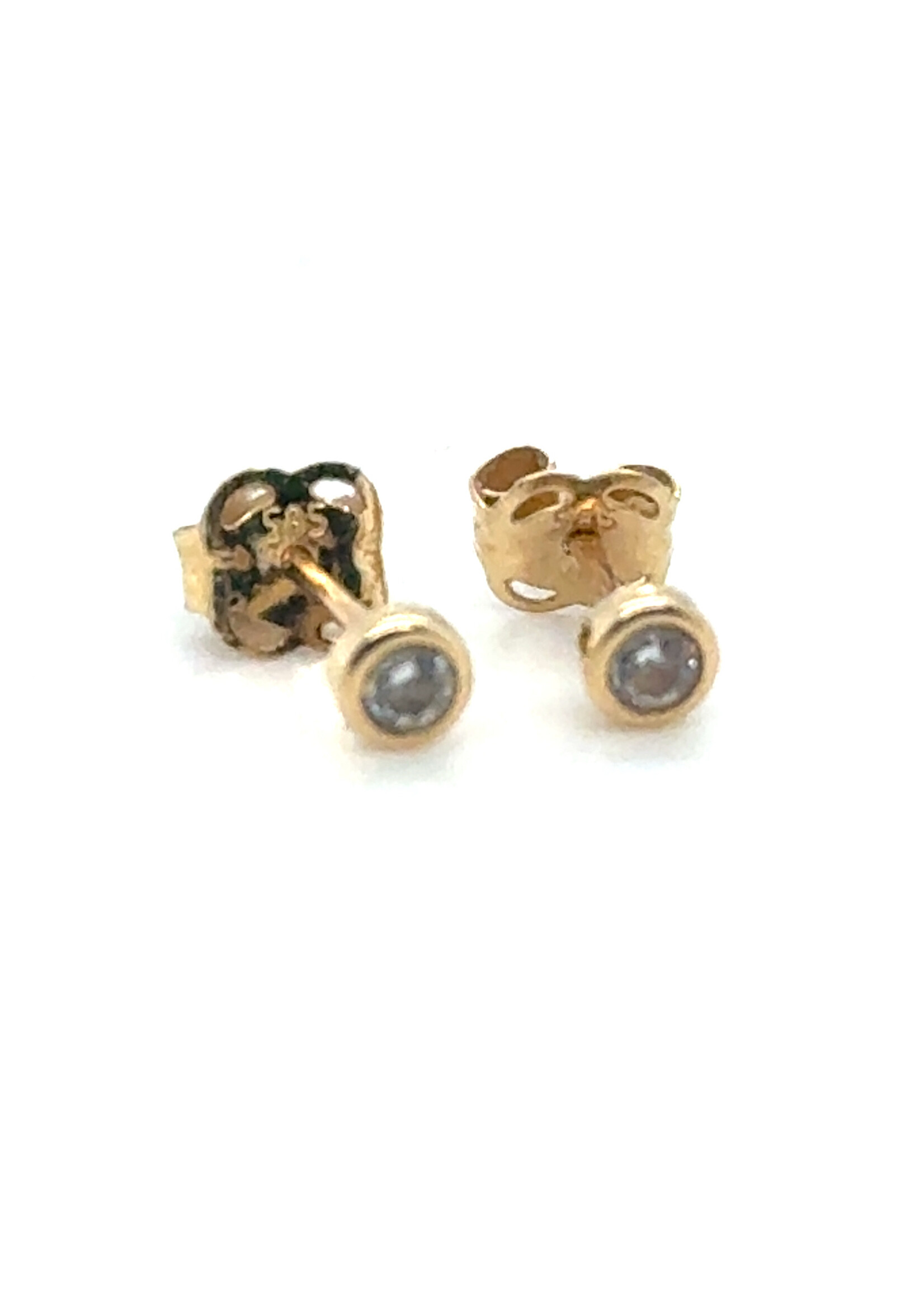 Vintage & Occasion Geelgouden oorknoppen  14k
