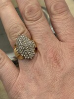 Vintage & Occasion Geelgouden ring met briljant