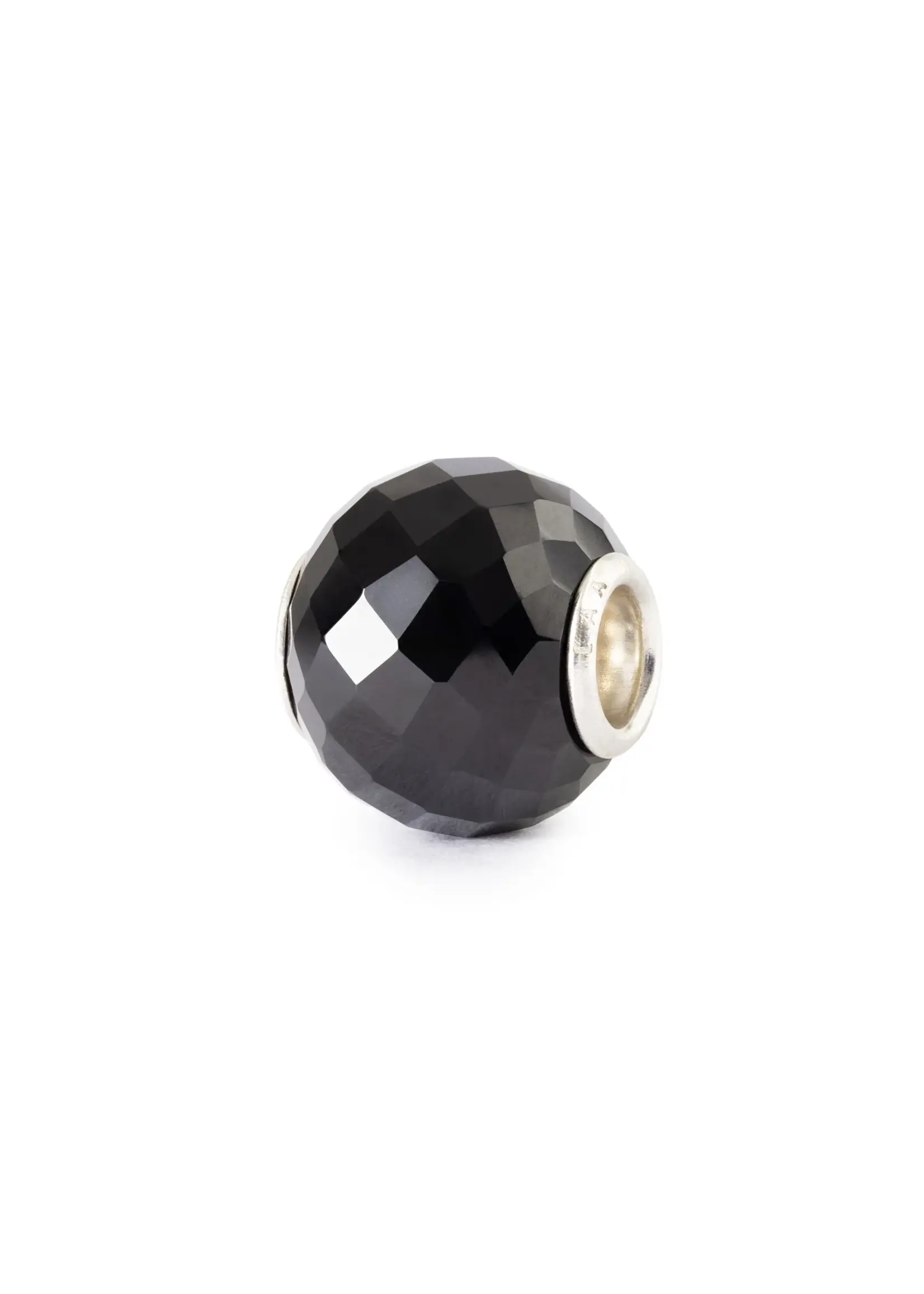 Cataleya jewels Trollbeads gefacetteerde zwarte onyx , rond