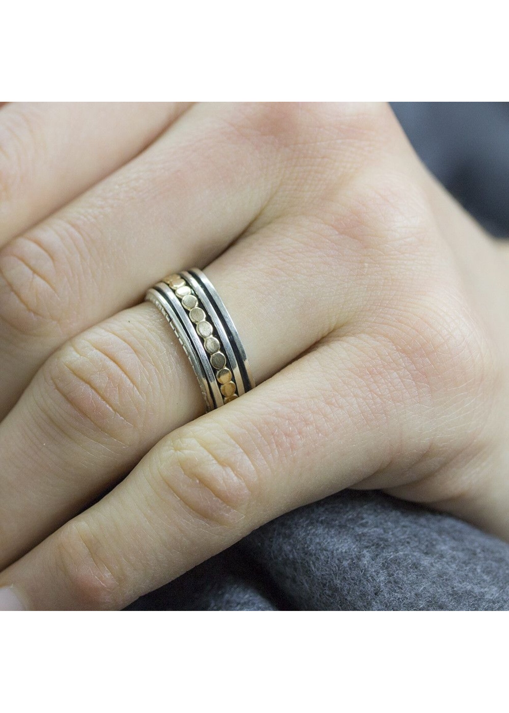 Jeh Jewels jeh jewels  Ring zilver met Goldfilled classic - maat 16.5
