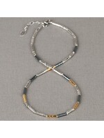 Jeh Jewels Jeh jewels Collier Tubes elegant zilver oxy + Goldfilled