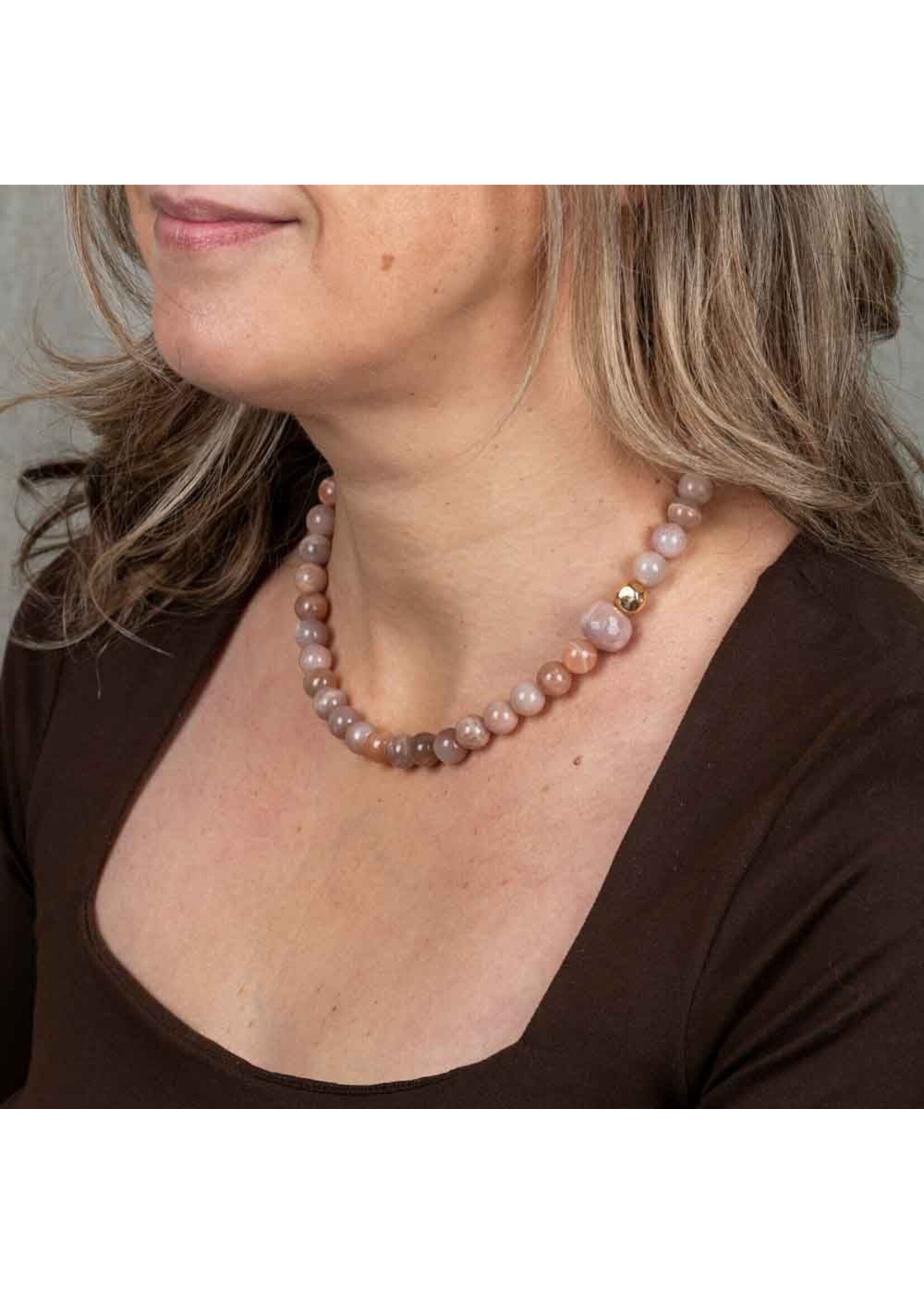 Jeh Jewels \Jeh Jewels Collier Candy gems roze maansteen