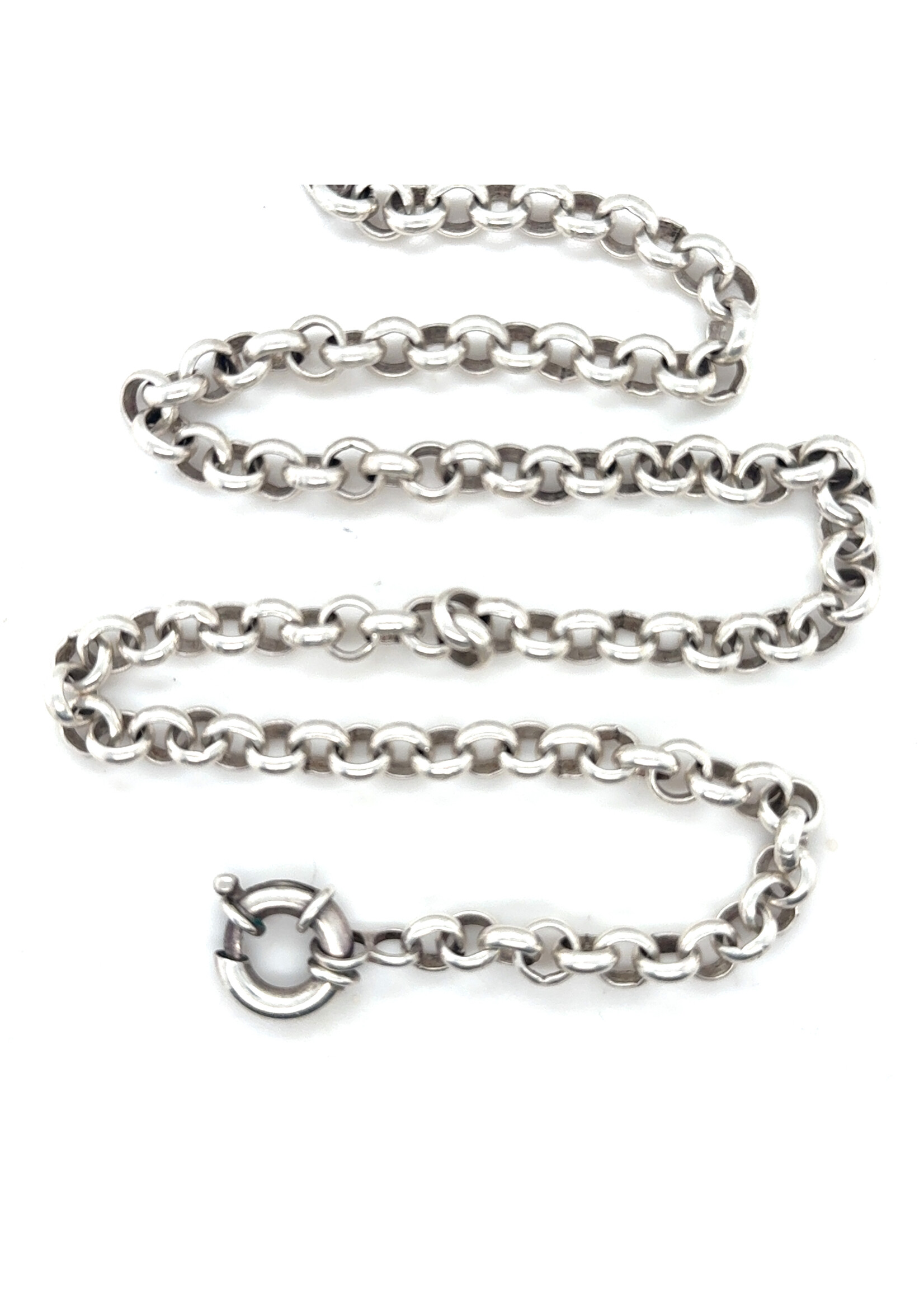 Vintage & Occasion Zilveren Jasseron ketting - lengte 42 cm