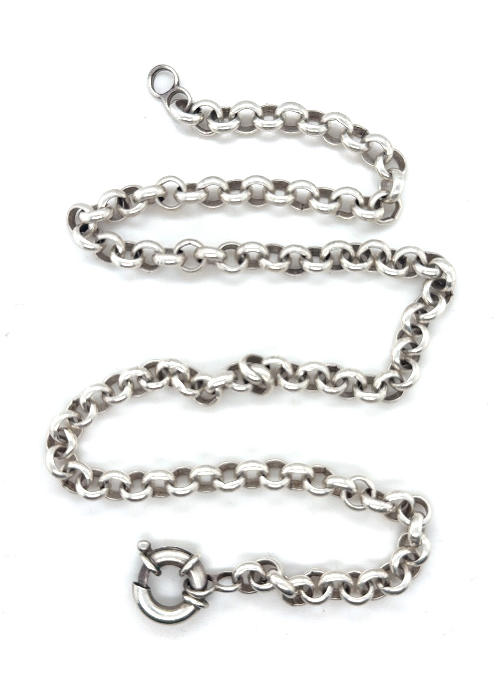 Vintage & Occasion Zilveren Jasseron ketting - lengte 42 cm