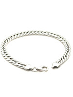 Vintage & Occasion Zilveren Gourmet slang armband - lengte 19.5