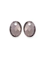 Sparkeling Jewels OORBEL EDELSTENEN MEDIUM OVAL SMOKY QUARTZ EAGEM23-MO - rookkwarts