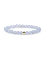 Sparkeling Jewels SATURN ARMBAND LARGE ICE BLUE QUARTZ sbg-gem72-6mm