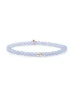 Sparkling Jewels sbg-gem72-add-4mm SATURN ARMBAND SMALL ICE BLUE QUARTZ