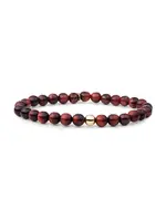 Sparkling Jewels SATURN ARMBAND LARGE RED TIGER EYE sbg-gem15-6mm
