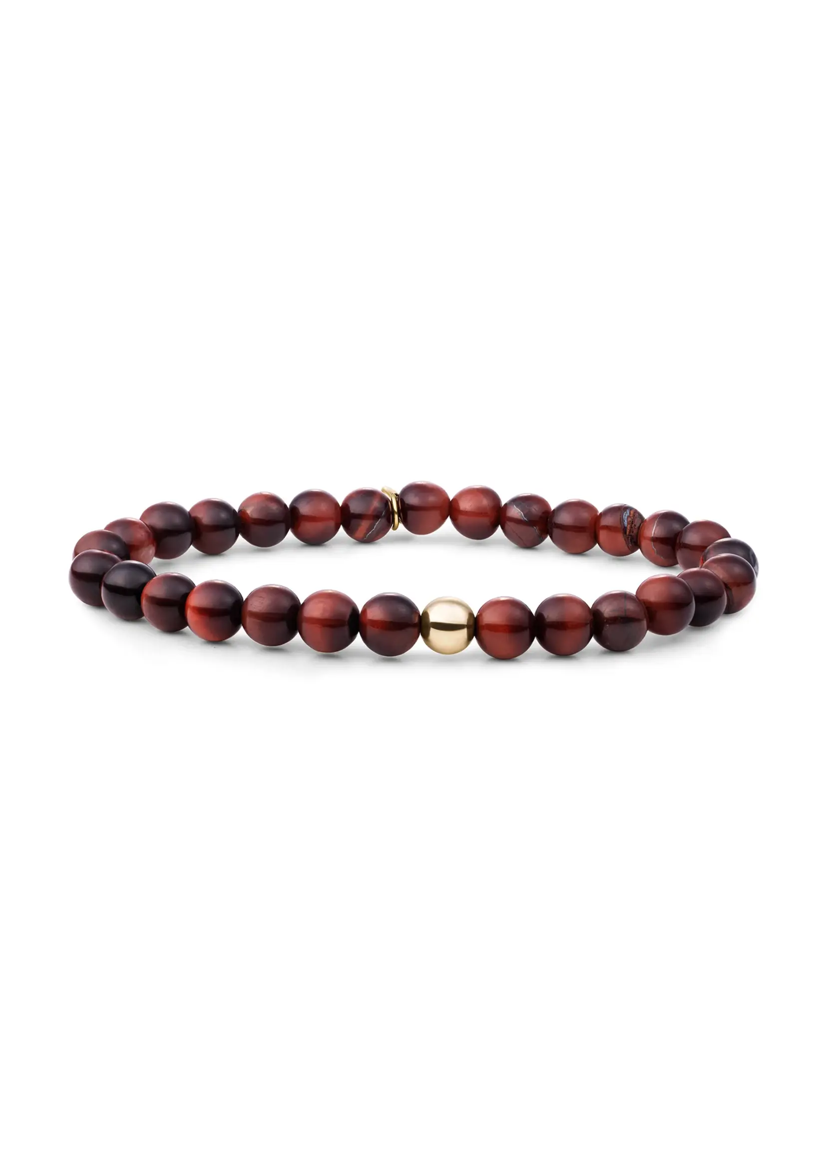 Sparkling Jewels SATURN ARMBAND LARGE RED TIGER EYE sbg-gem15-6mm