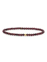 Sparkling Jewels sbg-gem15-4mm SATURN ARMBAND SMALL RED TIGER EYE