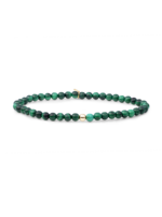 Sparkling Jewels Sparkling Jewels Bracelet | Malachite Saturn SBG-GEM73-ADD-4MM