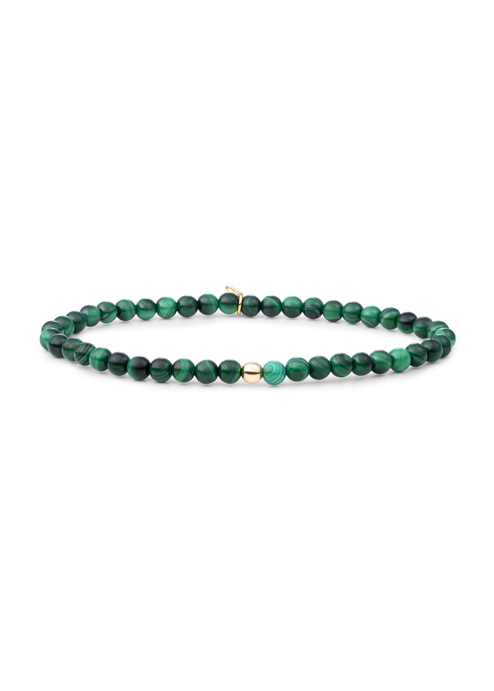 Sparkling Jewels Sparkling Jewels Bracelet | Malachite Saturn SBG-GEM73-ADD-4MM