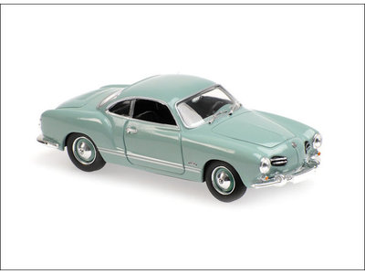 Maxichamps  Volkswagen Karmann Ghia Coupe 1955 light blue - Model car 1:43