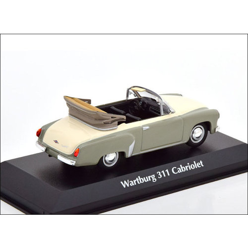 Maxichamps  Model car Wartburg 311 Cabriolet 1:43 grey/white 1958 | Maxichamps